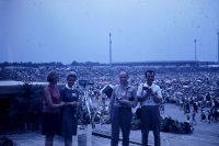 Jarmila Hálová na pódiu během mezinárodního sjezdu v Norimberku, rok 1969