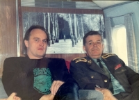 priatelia Michael Kocáb a Svetozár Naďovič