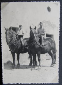 Josef Vojáček na koni