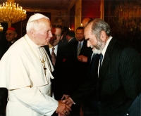 Otec Pavel Tigrid a papež Jan Pavel II., 1995