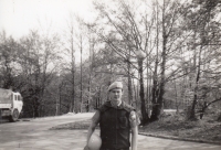 Pamětník během služby na Plitvických jezerech, 1993 