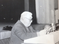 Otec Stanislav Dvořák jako předseda chovatelů