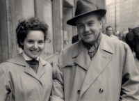 Jarmila Hálová s manželem Jaroslavem Hálou, rok 1960