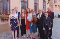 S rodinou na zlaté svatbě