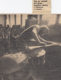 Výroba kontrabasu, Svatopluk Cagašík, Cremona Luby 1982-83