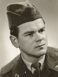 Jiří Juřena na vojně v Mikulovicích, 1965