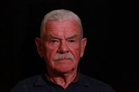 Jiří Juřena při natáčení pro Paměť národa, 22. března 2025, Jeseník