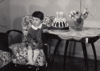 Irena Hirai při oslavě svých třetích narozenin