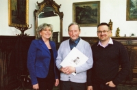 Oslava pamětníkových 80. narozenin na odboru kultury v Kutné Hoře, 2017