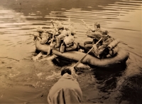 Václav Kášek během vojenského cvičení