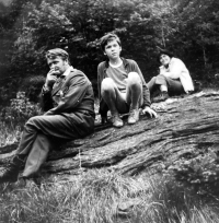 Se synem Miloslavem a manželkou Evou