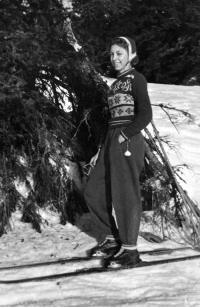 Anna Marková v Jeseníkách, polovina 50. let