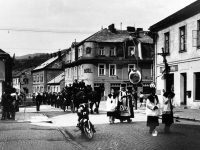 Pohřeb dědy Františka Galušky ve Vrbně pod Pradědem