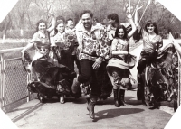 The Hariachi Sertsia (Hot Hearts) family ensemble. Kiliya, 1985