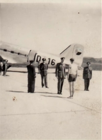 Setkání mladých Sokolů s vládní delegací vedenou Janem Masarykem, léto1947, Mariánské Lázně