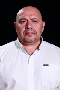 Volodymyr Kondur during the interview, 2023