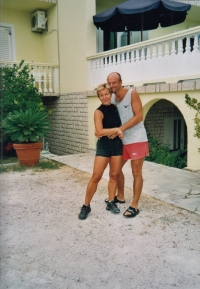 Jiří Malec s manželkou Olgou, 2001