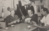 Richard Wagner vpravo, sousedské večery, Dražov, konec 50. let