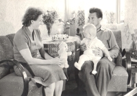 Rodinná oslava synových ročních narozenin 