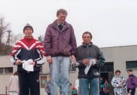 Petr Hubáček jako veterán na 3. místě, první Zdeněk Jeřábek
