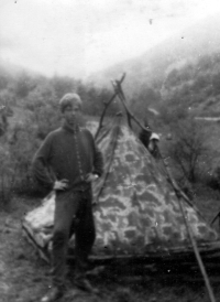 Poslední skautský tábor nedaleko obce Vrícko na Slovensku, 1971