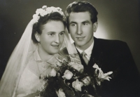 Květoslava Čaloudová s manželem