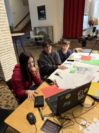 Tým ze ZŠ Duhová cesta Chomutov na animačním workshopu, Veřejný sál Hraničář Ústí nad Labem, 2025