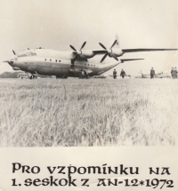 Upomínka na první seskok z AN 12, 1972