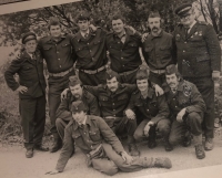 Otec pamětníka Josef Ladýř (první vlevo), hasiči Kouřim, 60.–70. léta 20. století