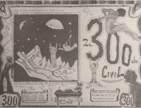 Tablo 300 dní do civilu, Prešov, autor tabla pamětník