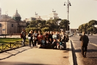 Výjezd na svatořečení Anežky České do Říma, listopad 1989