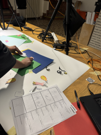 Tým ze ZŠ Duhová cesta Chomutov vytváří animaci, Veřejný sál Hraničář Ústí nad Labem, 2025