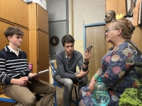 Heidemarie Polívková při natáčení svého vyprávění