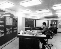 Řídící dispečink dolu Staříč, kterého byl Gotthard Janda autorem