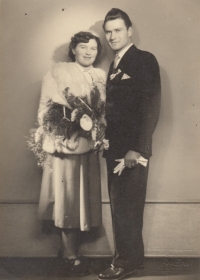 Svatba Miroslava Jurníčka, Praha-Libeň, 1951