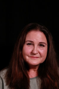 Radmila Chovancová při natáčení pro Paměť národa, srpen 2025, Zlín