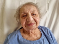 Jarmila Kuklová při natáčení pro Paměť národa, 21. července 2025, Šternberk