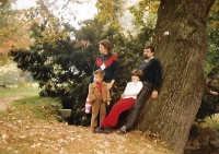 Miloslav Čejka s rodinou, 80. léta