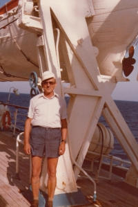 Manžel pamětnice Vít Kuba v 90. letech