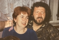 Karel Pořízka s manželkou, 1997