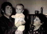 Vladimír a Miloslava Václavkovi, mladší bratr Miroslav Václavek, Rýmařov, 60. léta