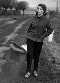 Olga Sozanská s dcerou Monikou, 1966