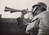 Dědeček Ladislav Minařík – hasič, Radčice