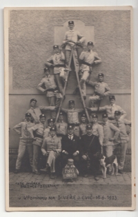 Veřejné cvičení hasičů z Pořící, 1923