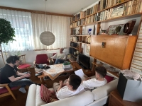 Blanka Janoušková při natáčení svého vyprávění