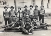 Martin Mejstřík na školní fotografii