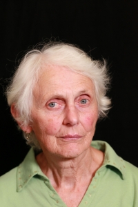 Hana Hladíková při natáčení pro Paměť národa, 8. září 2025, Jihlava