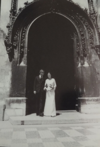 Milada Fiedlerová s manželem