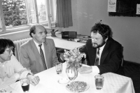 Předsedou maturitní komise, gymnázium v Turnově, 1991