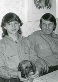 S otcem Vítězslavem, 1988